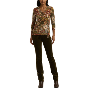 Lauren Ralph Lauren Floral Stretch Jersey Top